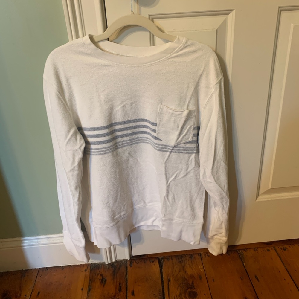 J. Crew Classic White Sweatshirt